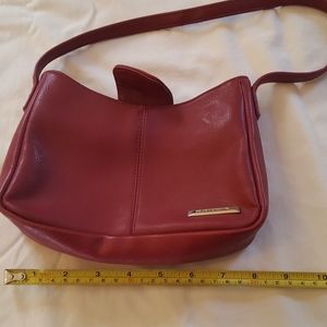 Liz Claiborne bag, red, 8x6,worn see third pic,